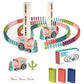 Domino Electric Train Toy Set with Sound Kids Construction Stacking Toys