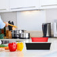 2Pcs Silicone Air Fryer Baking Pot Foldable Rectangular Oven Baking Tray Liner