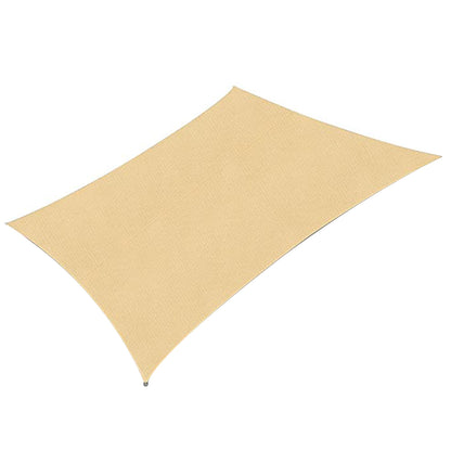 Water Resistant Canopy Sun Shade Sail for Patio Garden Backyard-Yellow