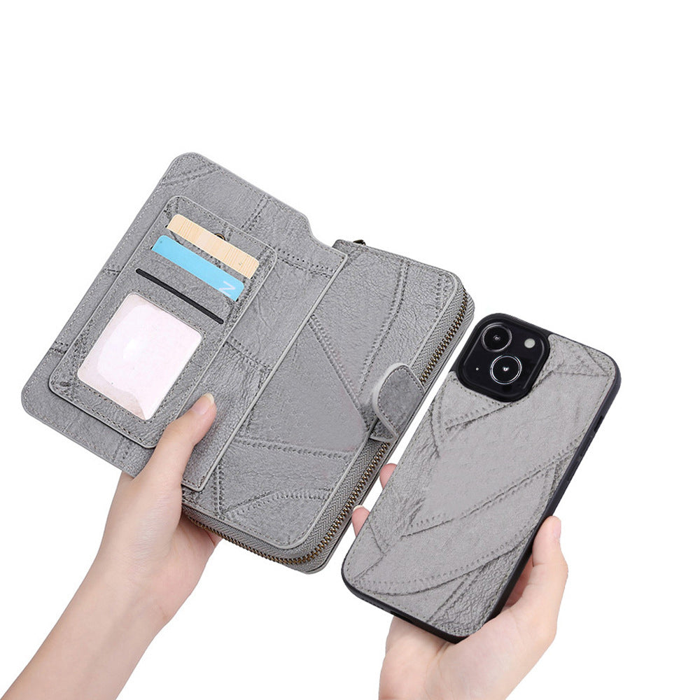 Women's Flip Detachable with Card Holder Phone Cover Purse-iPhone13mini