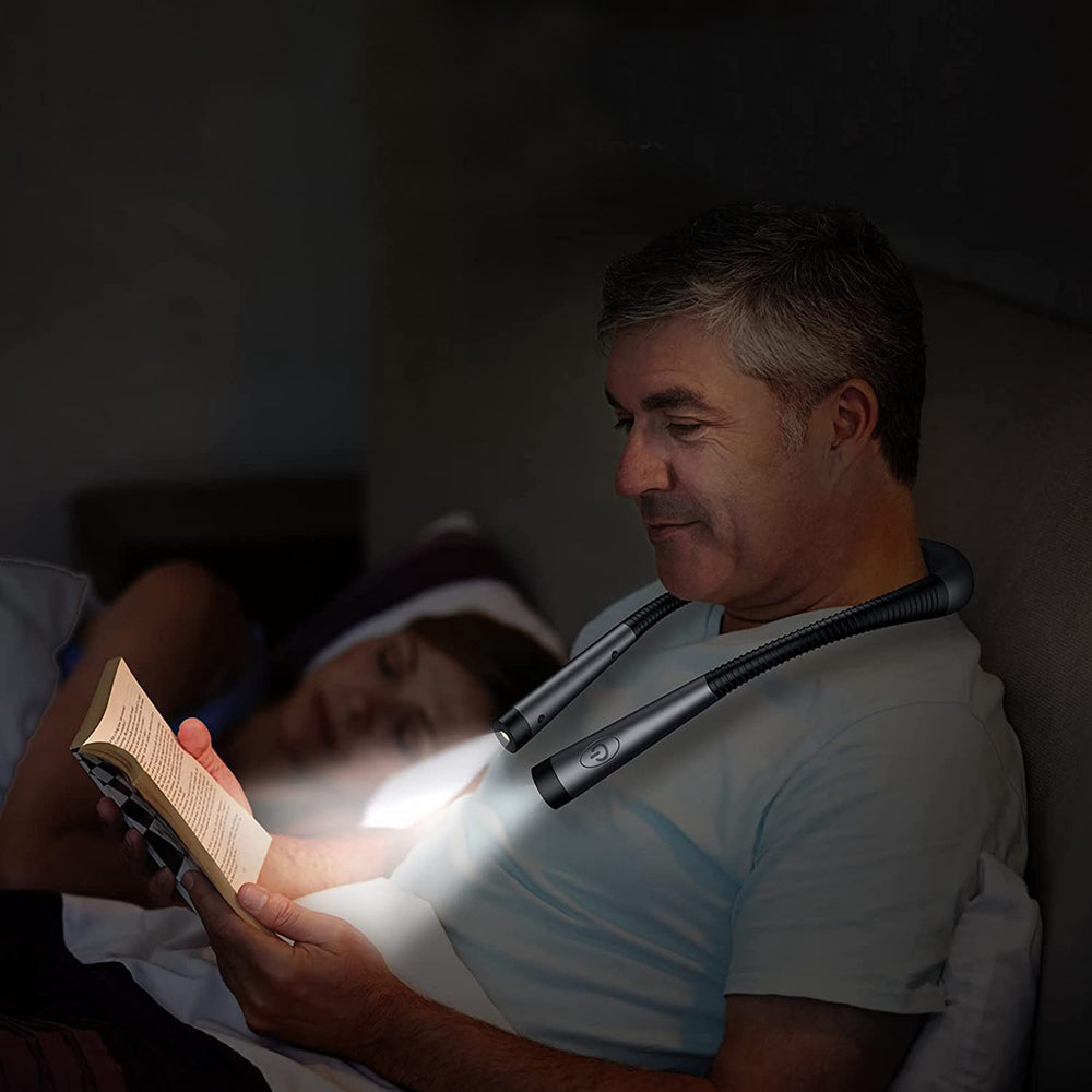 LED Neck Reading Light Book Light for Reading in Bed