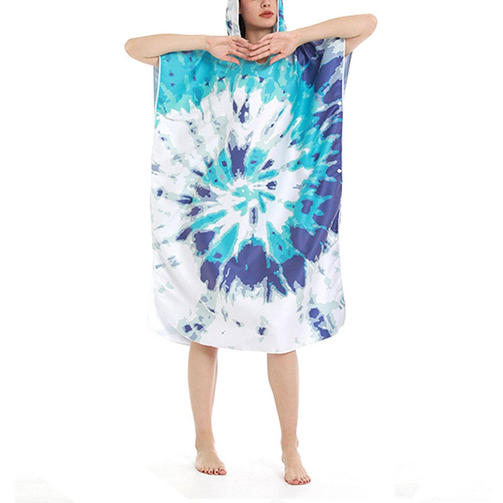 Quick Dry Towel Bath Robe Poncho for Surfing Beach Swim Outdoor Sports