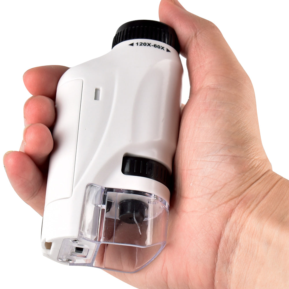 Handheld Pocket Microscope Science Toys Educational Kit for Portable