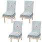 4Pcs Siamese Chair Cover Non-Slip Thickened Stretch Slipcover Seat Cover
