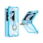 For Samsung Galaxy Z Flip5 5G Airbag Case Slim Clear Cover With Ring Stand