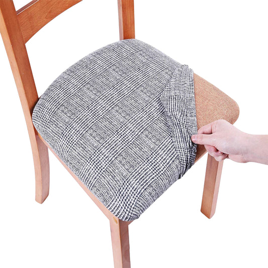 Stretch Printed Chair Covers Chair Protector Cover Seat Slipcover-Fashion Gray