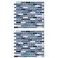 2pcs Kitchen Stick on Tile Stickers Bathroom 3D Mosaic Self Adhesive Wall Tiles