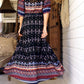 Boho Printed Maxi Dress