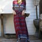 Boho Printed Maxi Dress