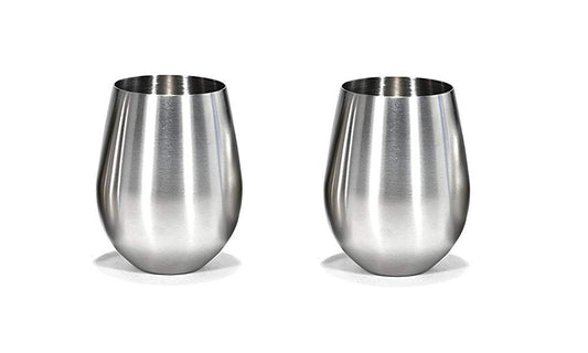 2-Pack 18oz Stainless Steel Stemless Wine Glass