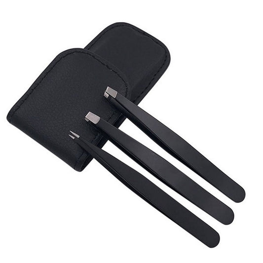 Three-Piece Eyebrow Tweezers Set