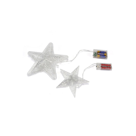 10LED Star Tree Topper Christmas Glowing Light Hanging Adornment