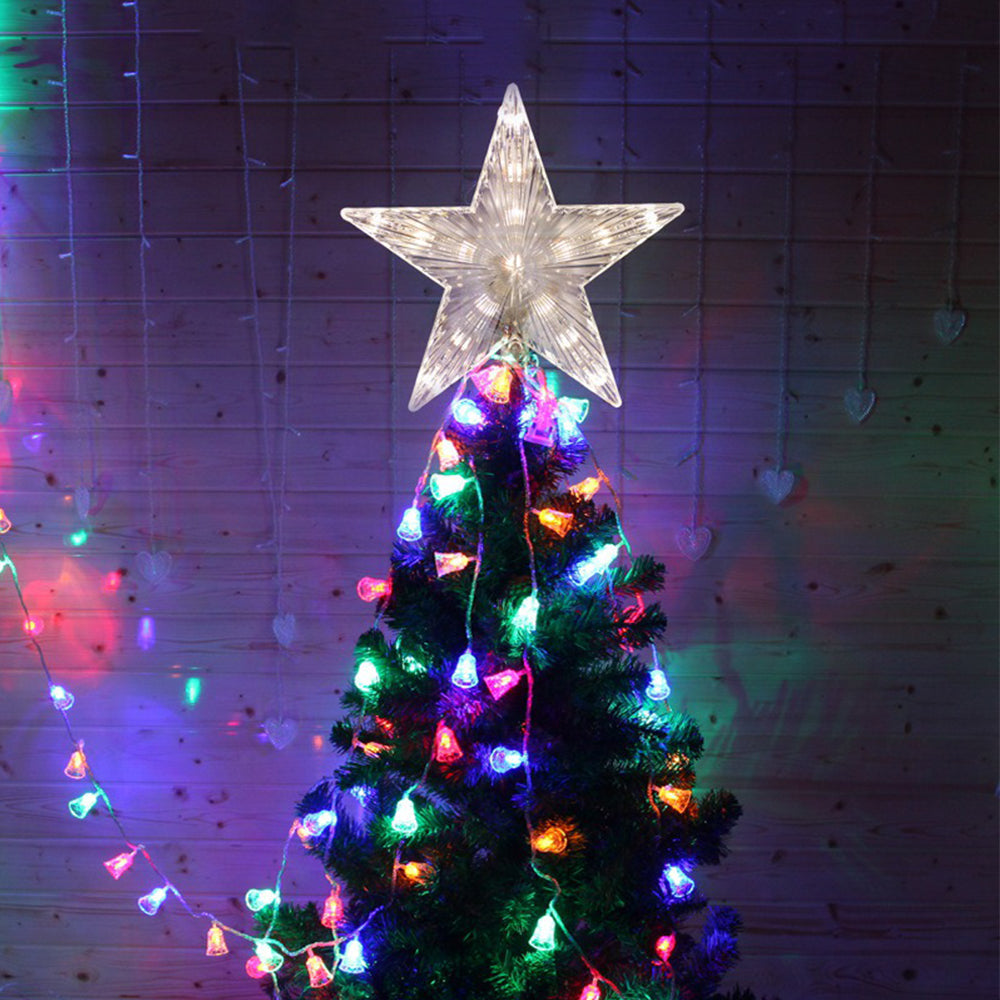 10LED Star Tree Topper Christmas Glowing Light Hanging Adornment