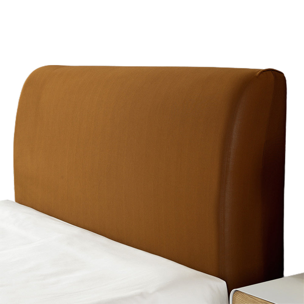 Elastic Bedhead Cover Headboard Bed Head Protection Cover-Brown