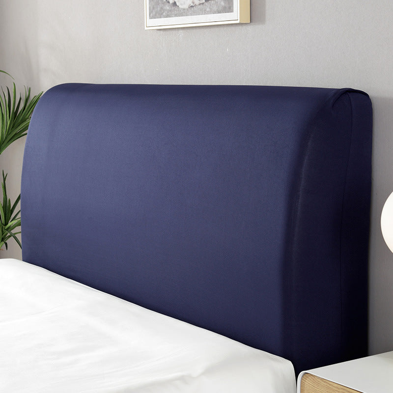 Elastic Bedhead Cover Headboard Bed Head Protection Cover-Navy