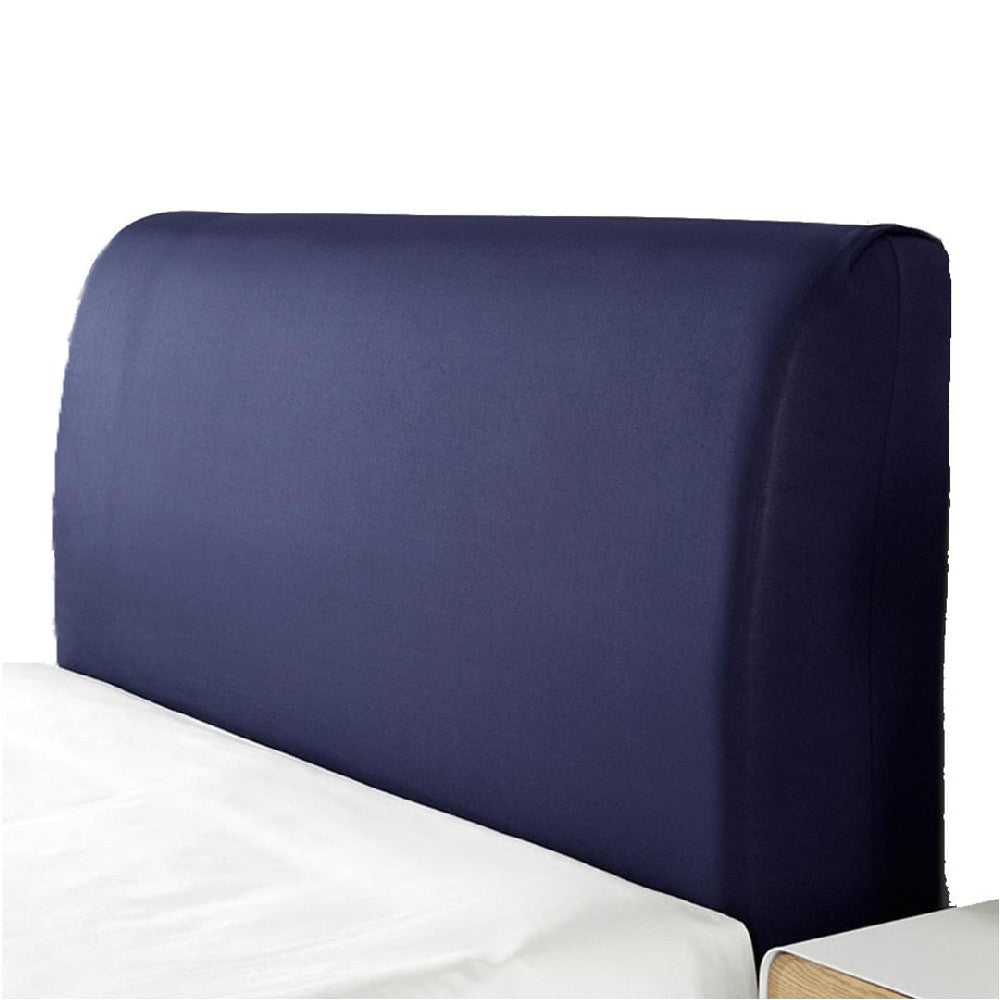 Elastic Bedhead Cover Headboard Bed Head Protection Cover-Navy