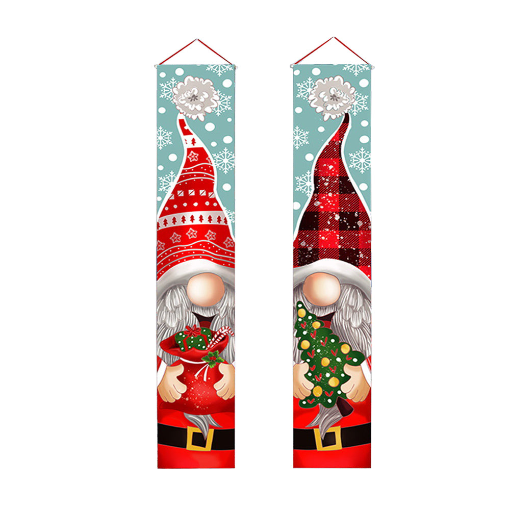 Christmas Porch Sign Oxford Cloth Door Banner-Style 2