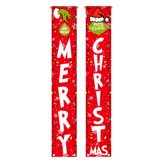 Christmas Porch Sign Oxford Cloth Door Banner-Style 1