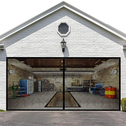 Garage Anti Fly Insect Mosquito Net Seamless Mesh Warehouse Door Screen