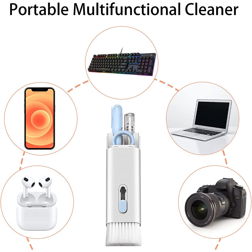 7 in 1 Multifunction Cleaner Kit for Airpod Keyboard Cleaning Soft Brush