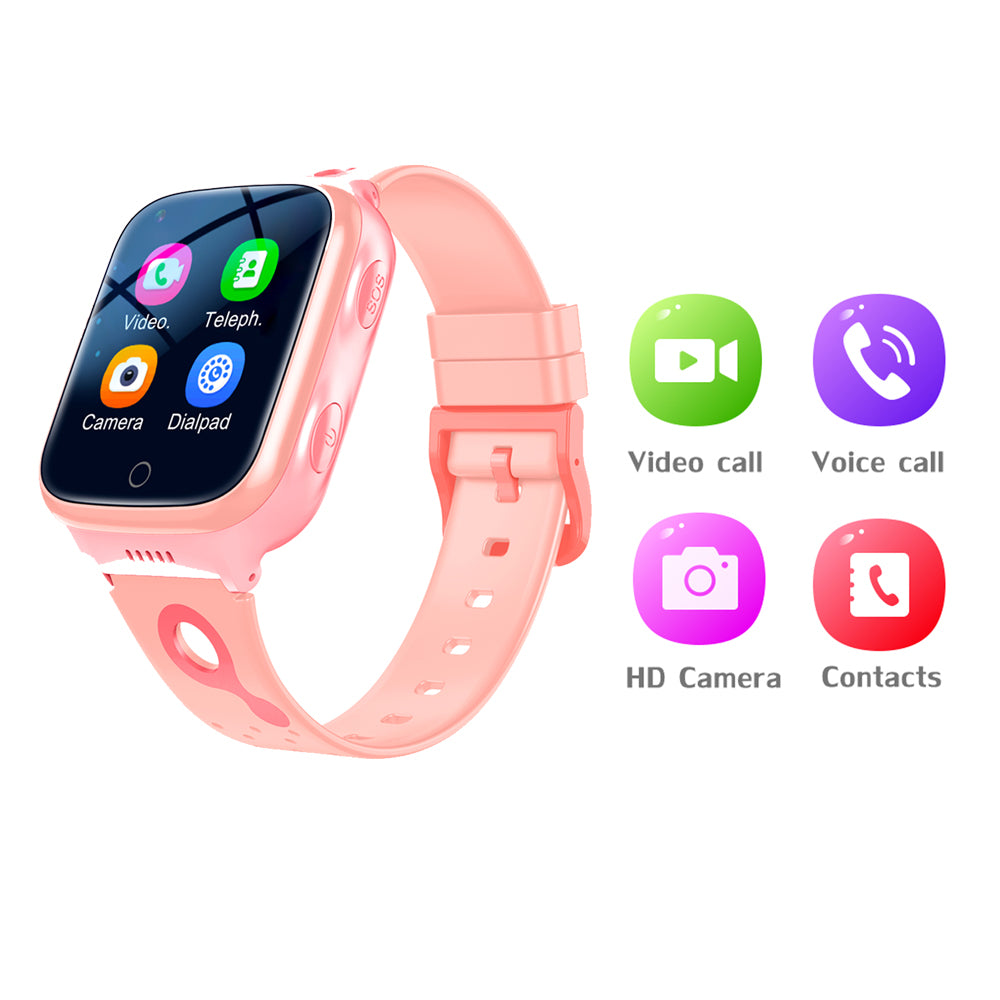 4G Kids Smart Watch SOS Video Call Tracker Compatible with Android iOS