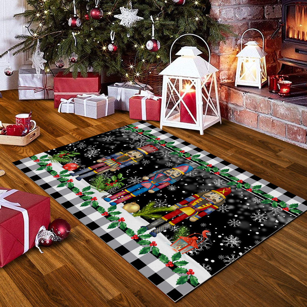 Christmas Nutcracker Doormat Indoor Outdoor Floor Mat Christmas Decoration