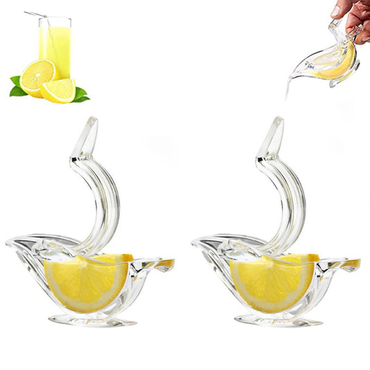 Transparent Manual Lemon Fruit Press Squeezer for Kitchen Bar Gadget