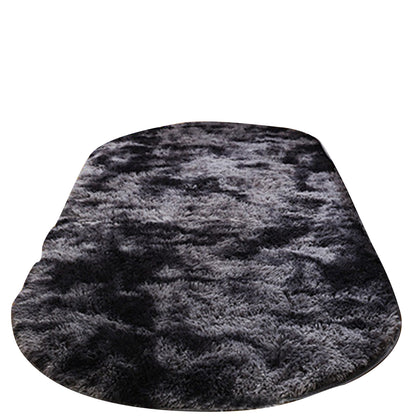 Tie Dye Soft Oval Fluffy Plush Area Rug Bedroom Carpet Home Decor