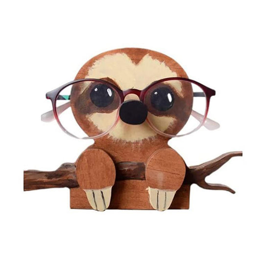 Animal Wooden Eyeglasses Holder-Sloth