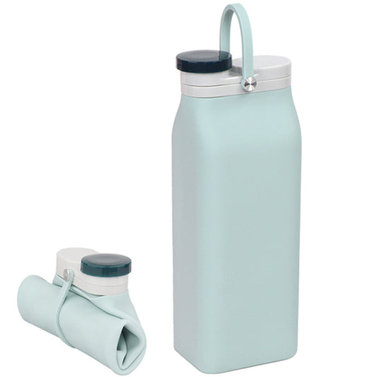 600ml Collapsible Water Bottle Outdoor Folding Silicone Cup Travel Sport