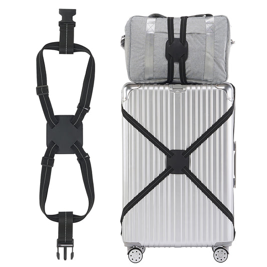 Adjustable Travel Luggage Strap Bag with Buckles for Add a Bag