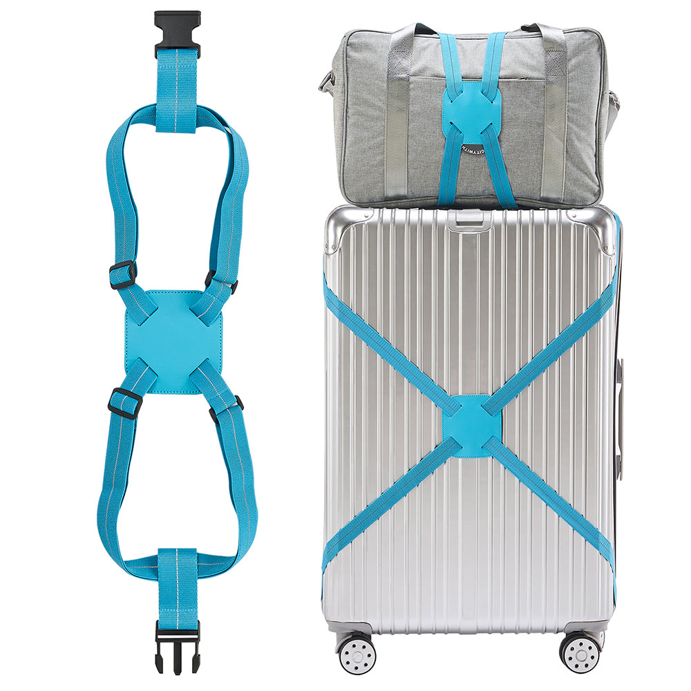 Adjustable Travel Luggage Strap Bag with Buckles for Add a Bag