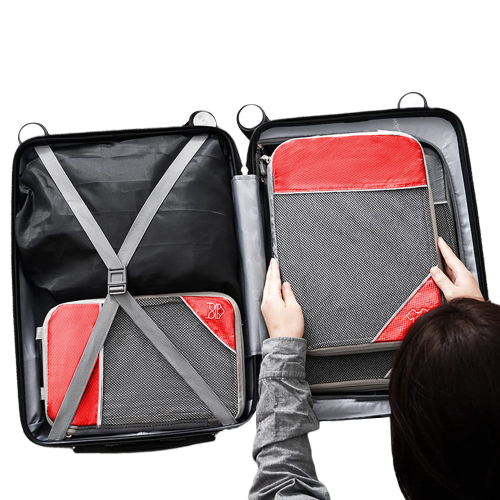 6Pcs Travel  Compression Packing Cubes