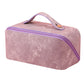 Large Opening PU Leather Makeup Bag