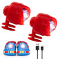 2Pcs 3 Kinds of Light Modes LED Light Waterproof Shoes Lights Charms