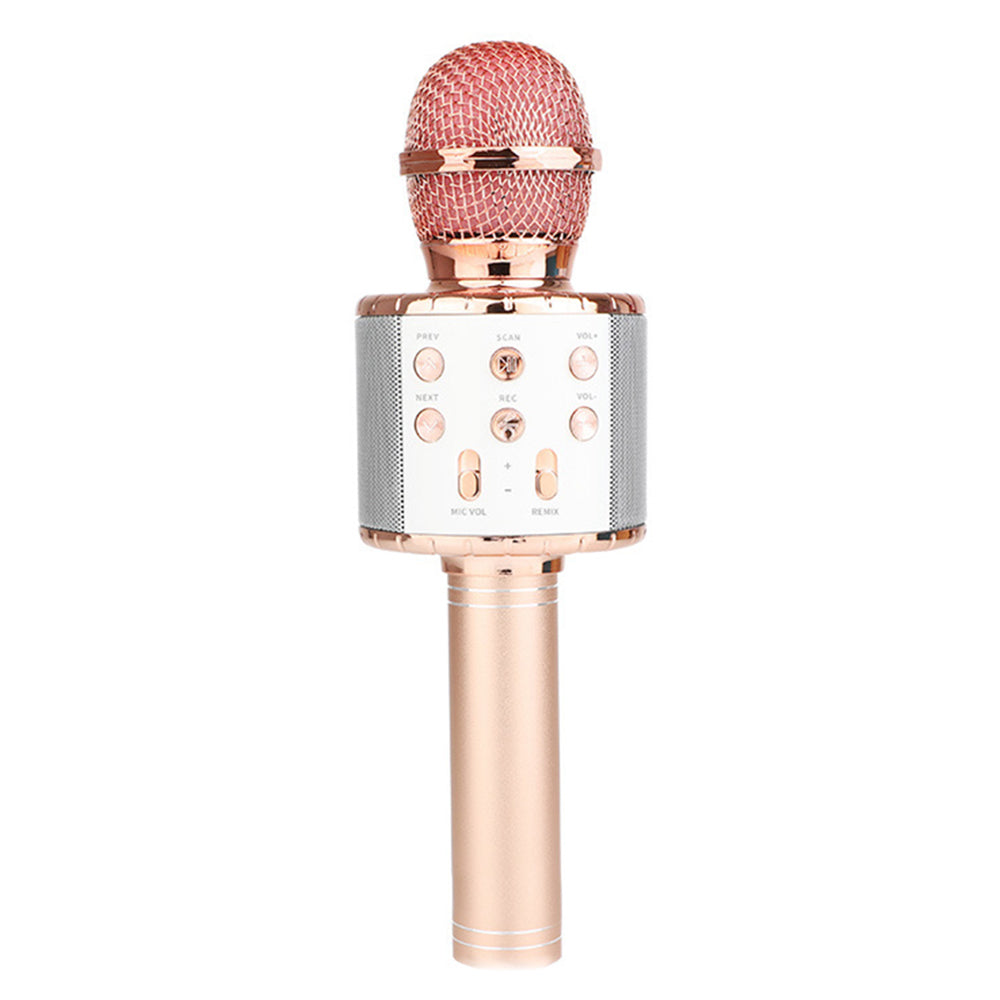 Kids Portable Bluetooth Wireless Karaoke Microphone with LED Lights