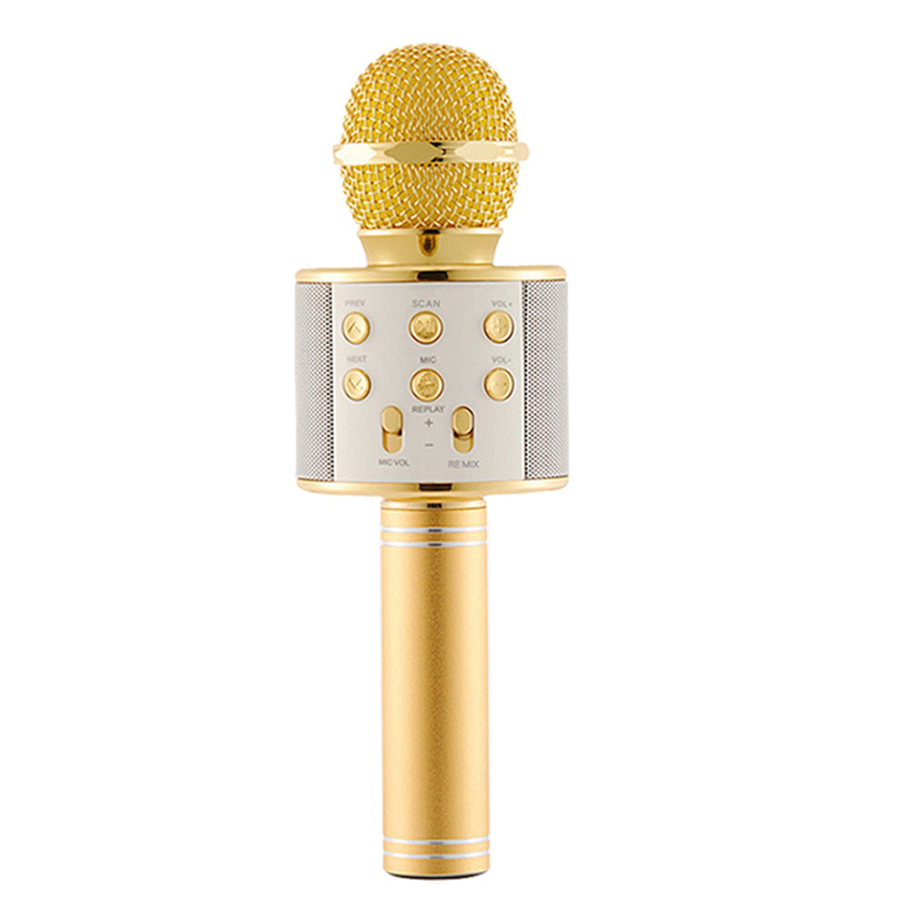 Kids Portable Bluetooth Wireless Karaoke Microphone with LED Lights