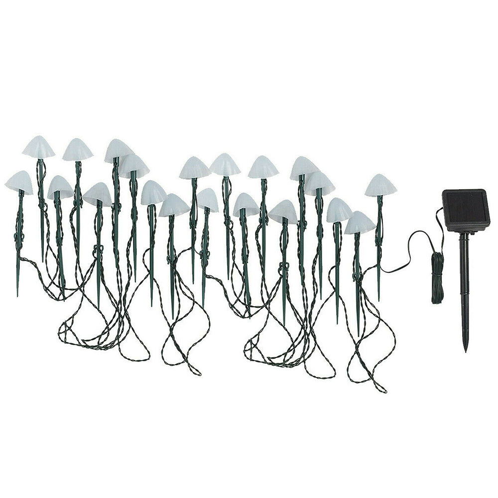 5m 20LED Solar Mushroom String Lights