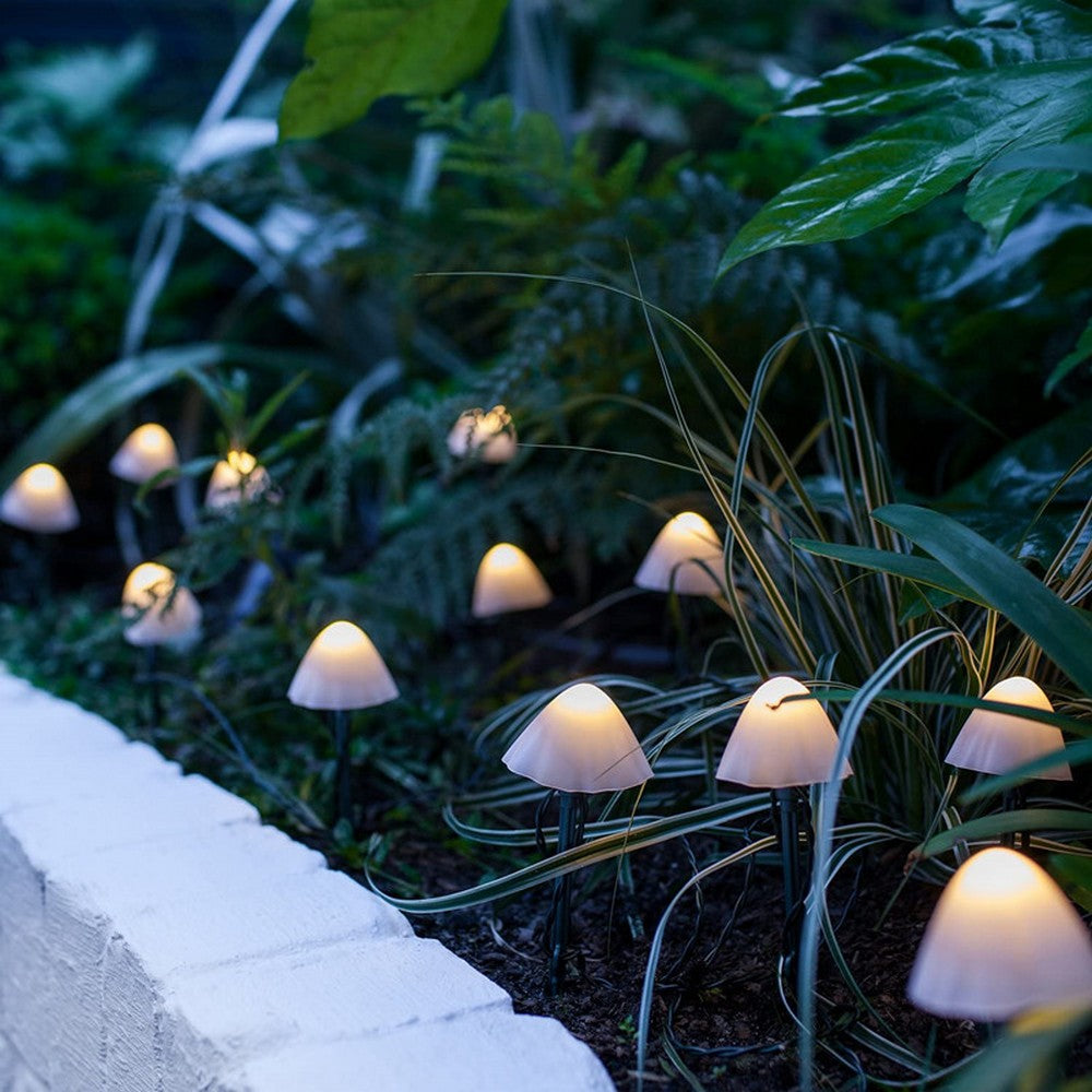 5m 20LED Solar Mushroom String Lights