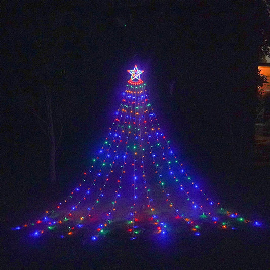 Christmas Decorations Star String Lights Christmas Tree Lights