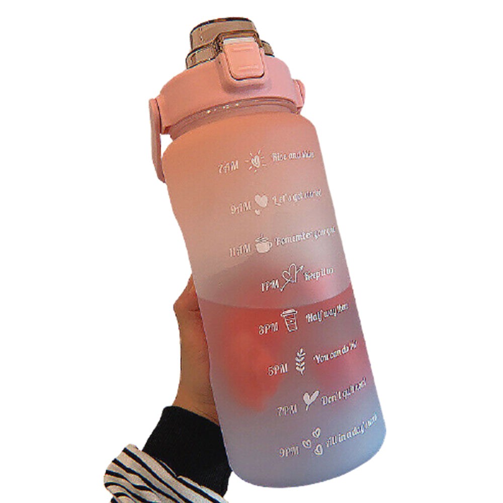 2L Sports Water Bottle with a Black Bottle Sleeve