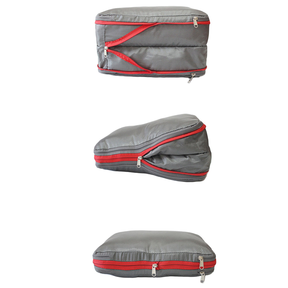 2-Pack Zippered Packing Cubes Luggage Organizers for Travel