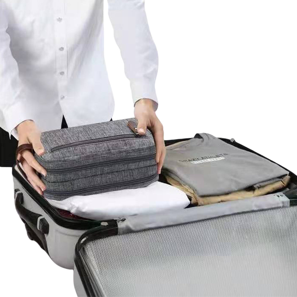 Large Capacity Men Travel Toiletry Kit Wash Bag Cosmetic Bags Holder