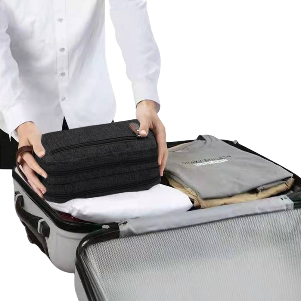 Large Capacity Men Travel Toiletry Kit Wash Bag Cosmetic Bags Holder