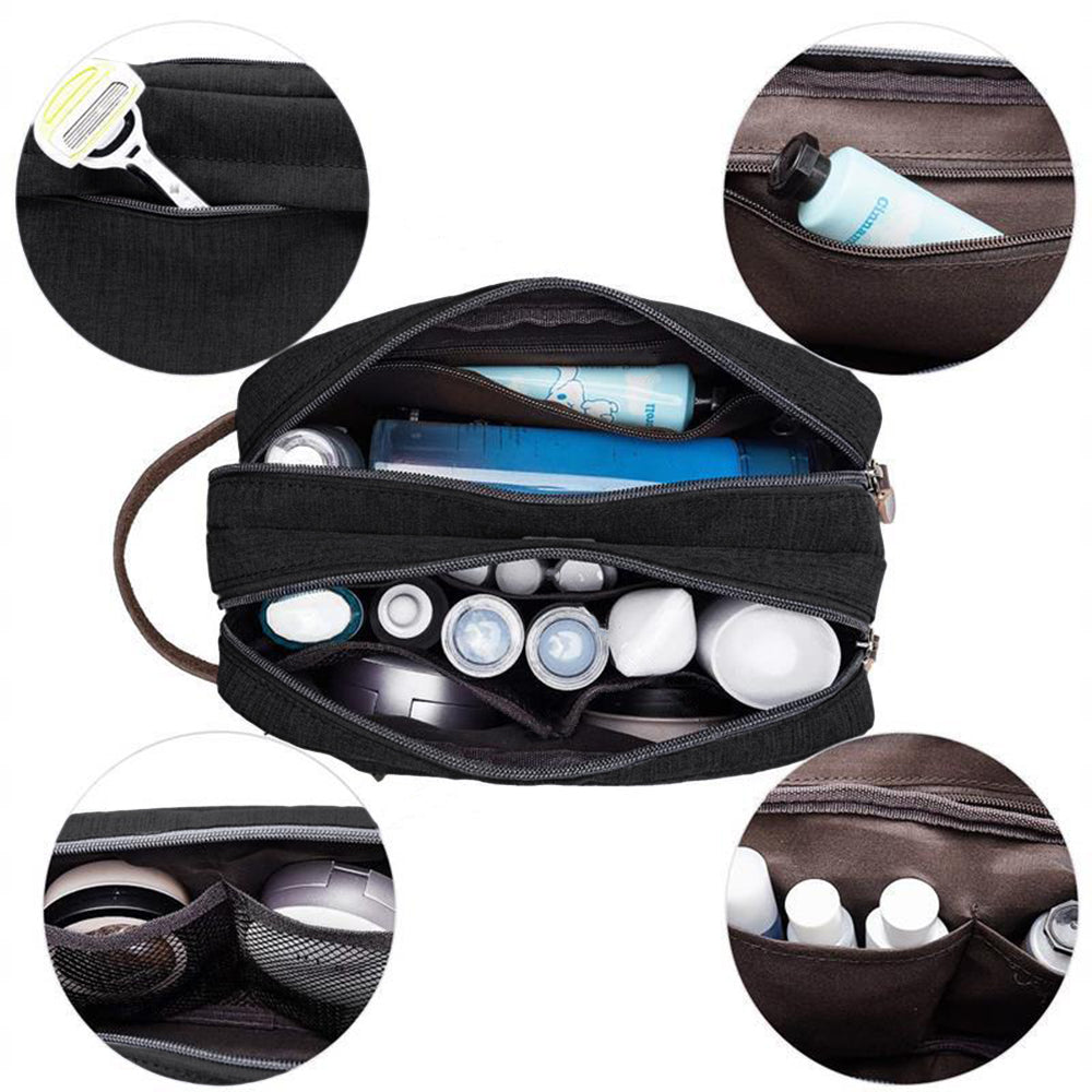 Large Capacity Men Travel Toiletry Kit Wash Bag Cosmetic Bags Holder