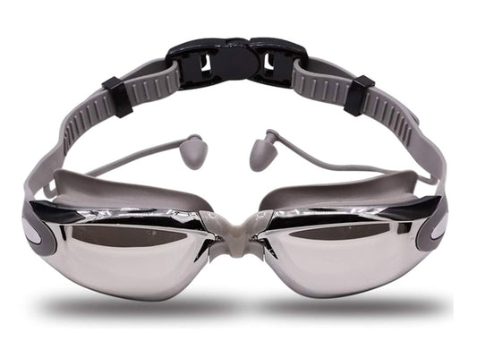 Adult Anti Fog Swim Goggles With Ear Plugs