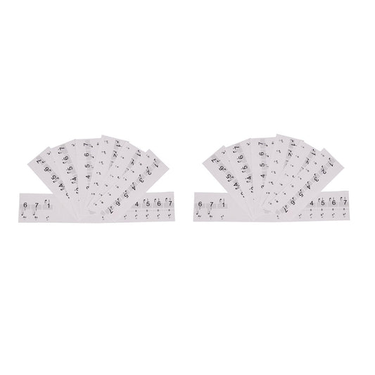 2-PackPiano Stickers up to 61/88 KEY Set