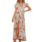 Bohemian Wrap Long Dress