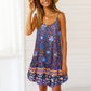Women's Dresses Summer Casual Floral Printed Spaghetti Strap Sun Dress