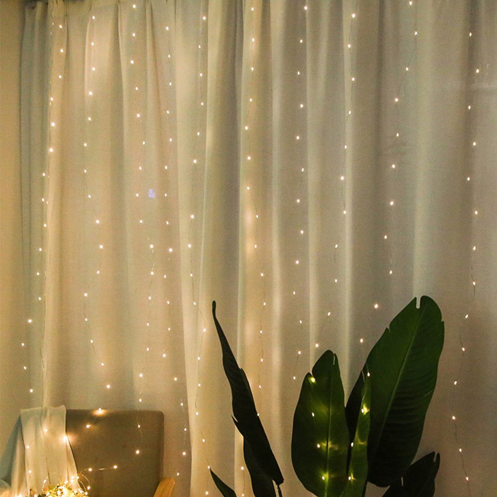 300LED Bulb Curtain String Lights